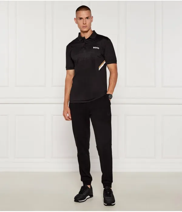 Поло Paule TOC slim fit Boss Green, черный — фото 2