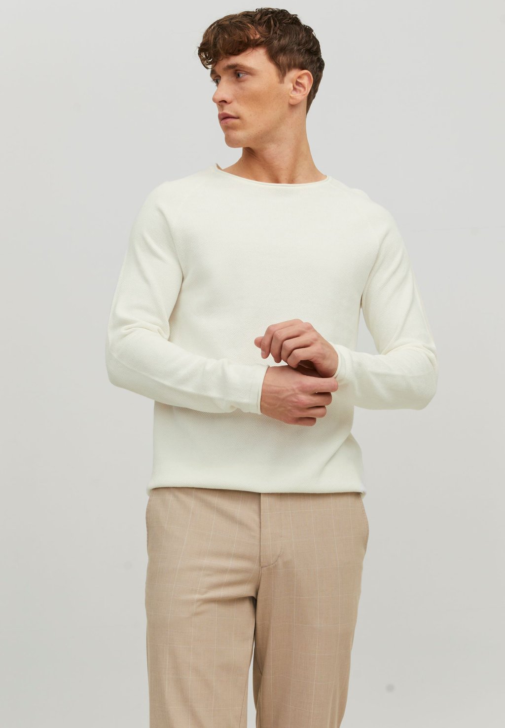 

Свитер JJEHILL CREW NECK NOOS Jack & Jones, Cloud Dancer