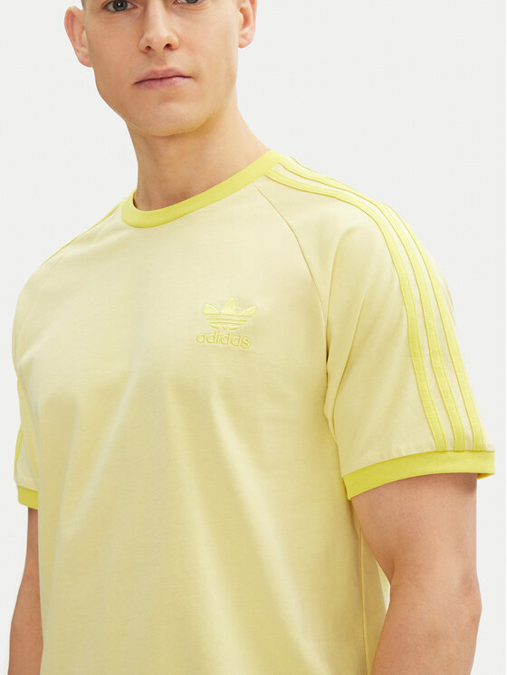 Облегающая футболка adicolor Classics 3-Stripes JN7021 Adidas, желтый — фото 4