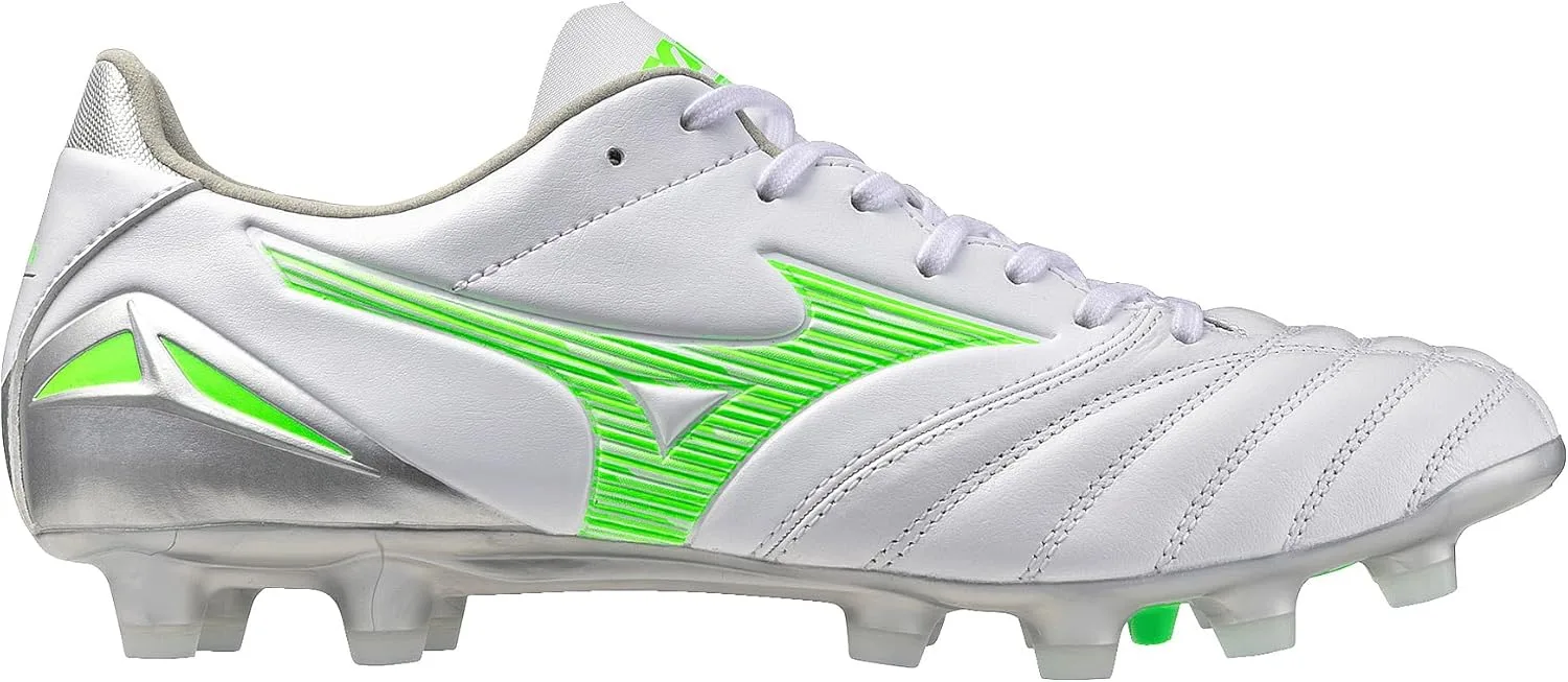 Регбийные бутсы Mizuno Morelia Neo IV Pro для терракоты, белый/зеленый