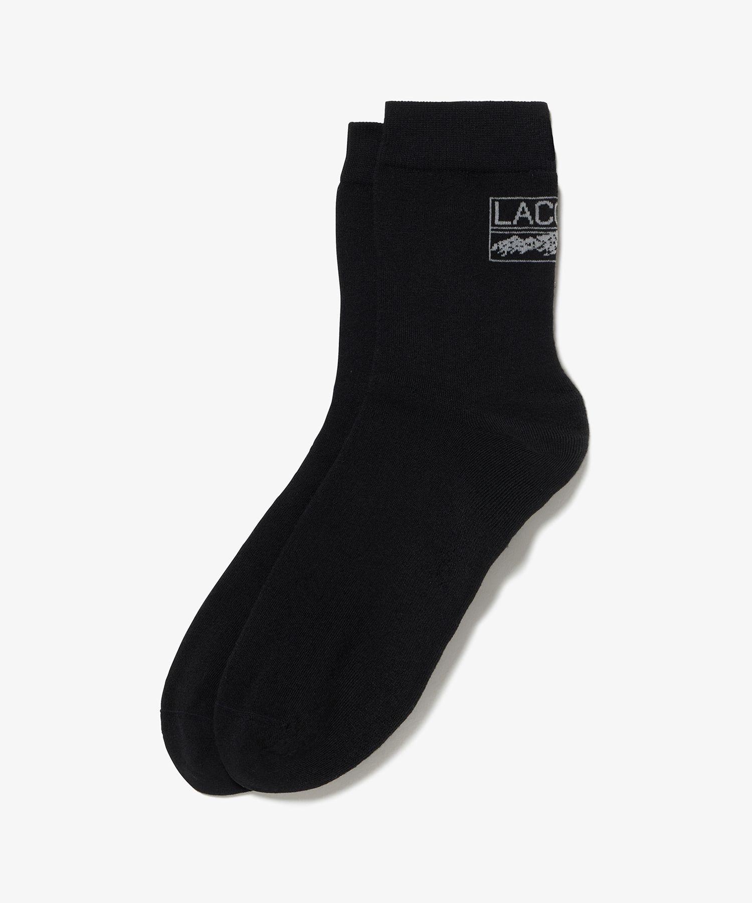 Носки с логотипом сзади LACOSTE, Black — фото 2