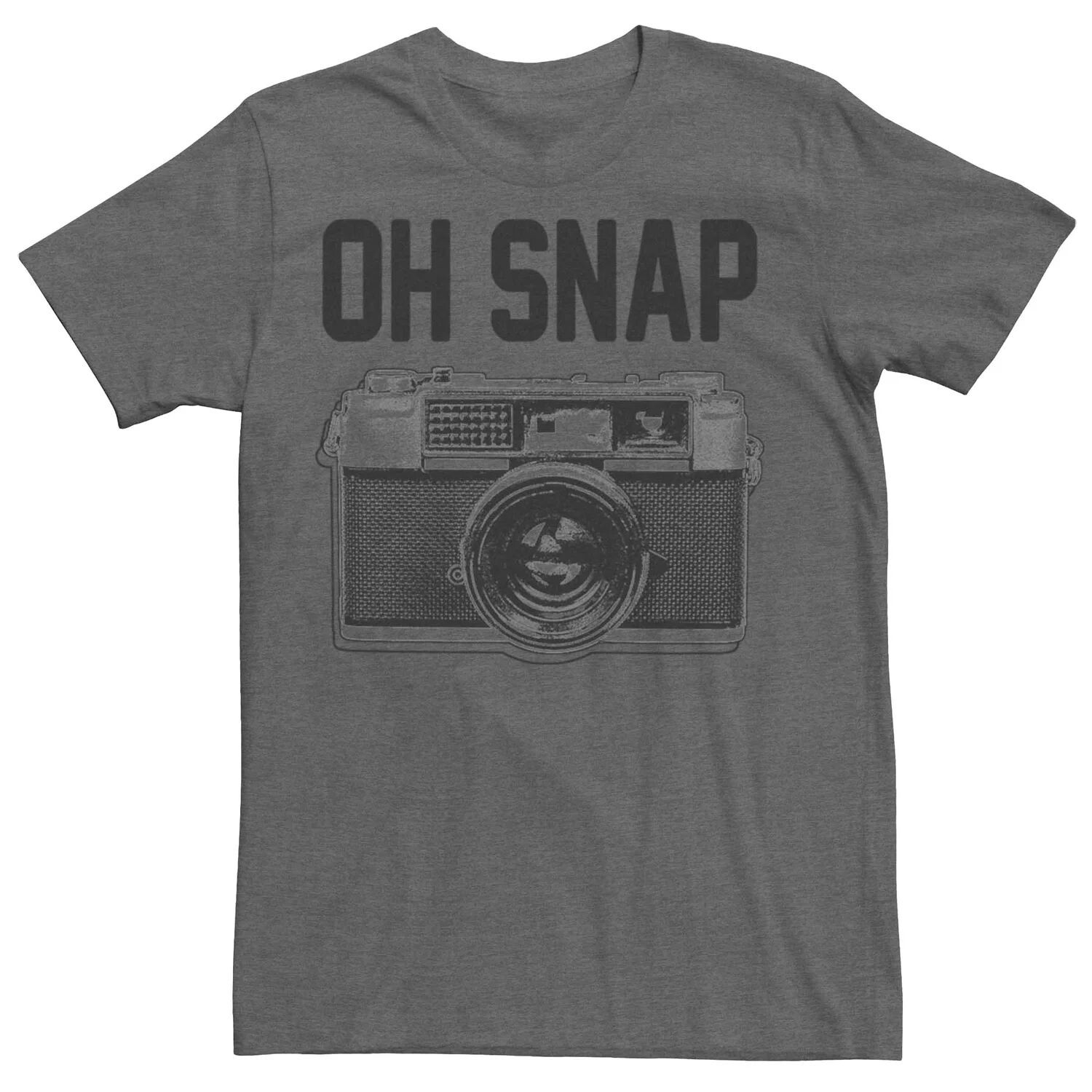 

Мужская футболка с рисунком камеры в стиле ретро Oh Snap Licensed Character