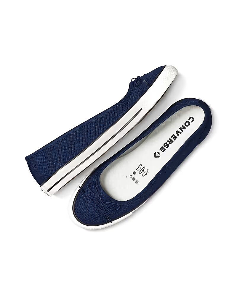 Converse Chuck Taylor All Star изящные балетки темно-синего цвета — фото 4
