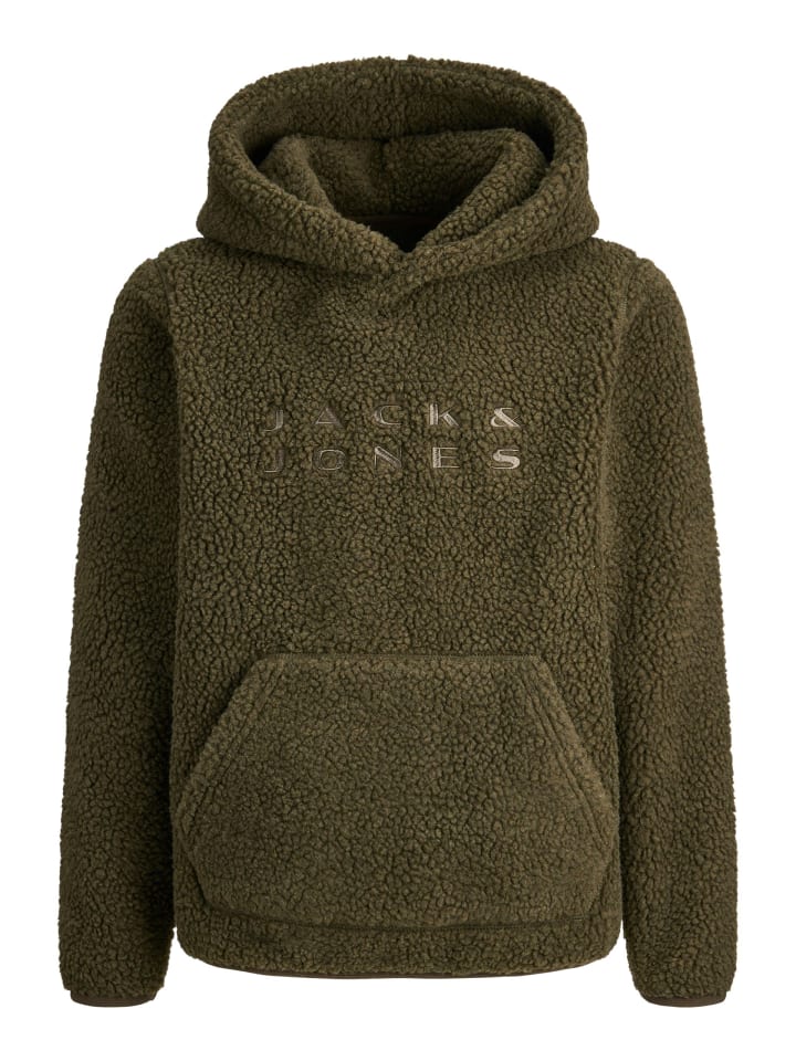 

JACK & JONES Junior Толстовка с капюшоном JCOFLARE TEDDY SWEAT HOOD MNI в цвете «виноградный лист»