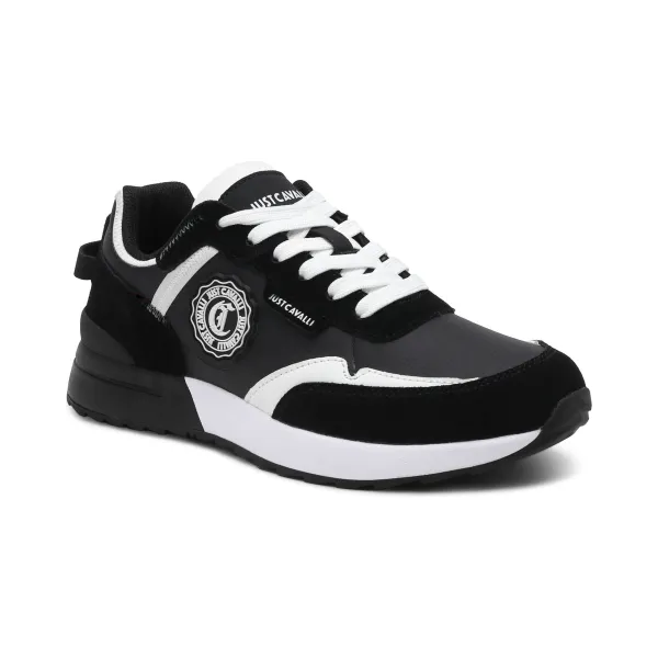 

Кроссовки Action с добавлением кожи Just Cavalli, черный