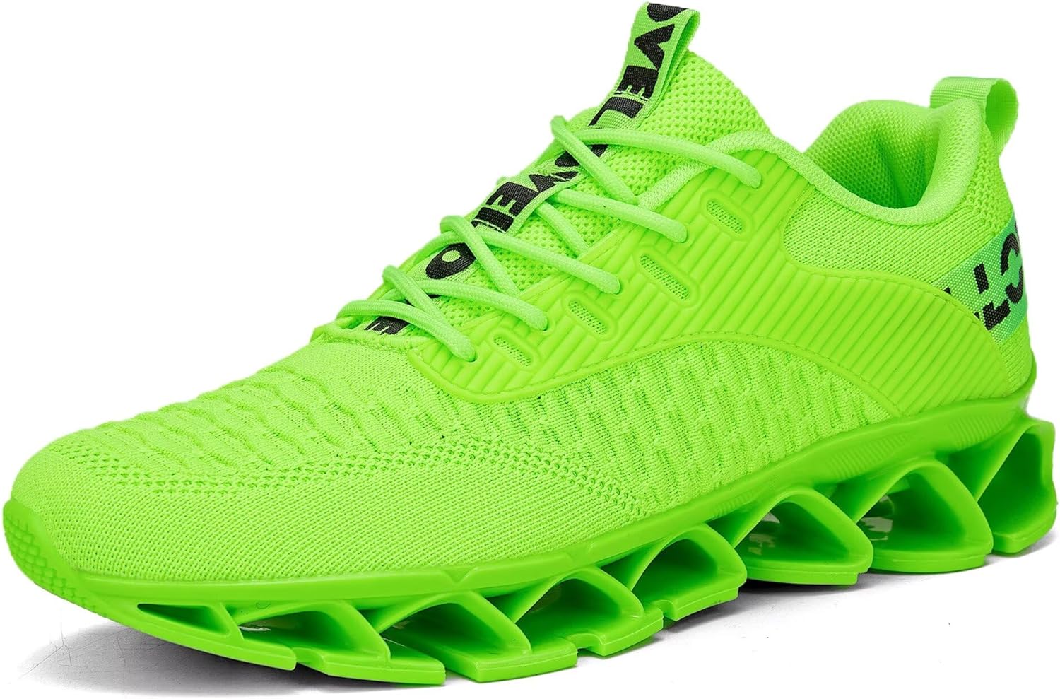 

Мужские модные кроссовки Vooncosir, дышащие сетчатые беговые кроссовки, лезвие, противоскользящая мягкая подошва, повседневная спортивная обувь для ходьбы, зеленый