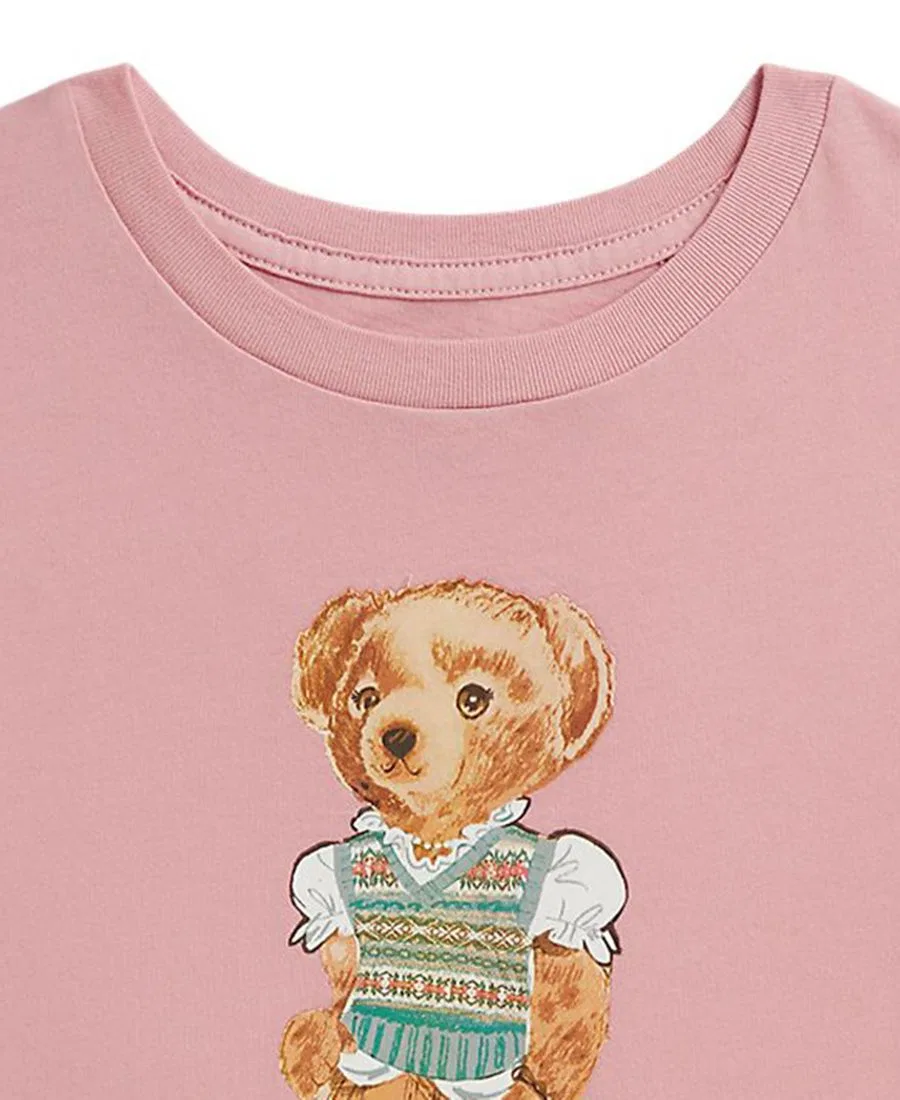 Футболка с коротким рукавом Polo Bear для девочек 7-16 лет Polo Ralph Lauren — фото 3