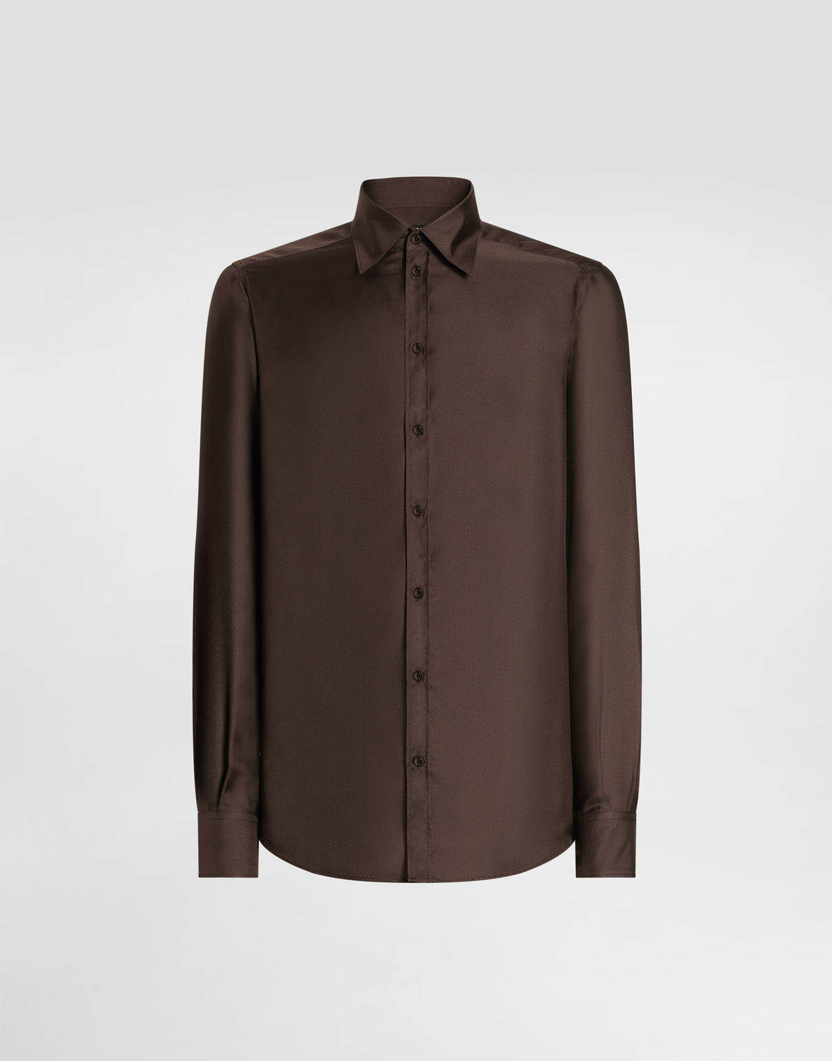 

Рубашка martini из шелкового твила Dolce & Gabbana, коричневый