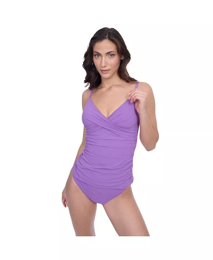 

Женский топ-танкини Devine Surplice Profile by Gottex, фиолетовый