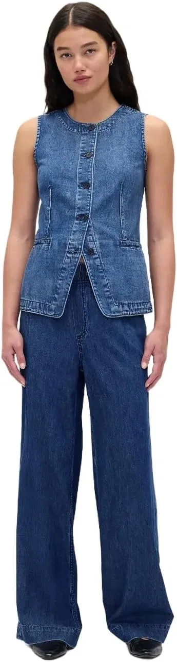 Джинсы Gap Women's Pull-on Baggy Denim, индиго