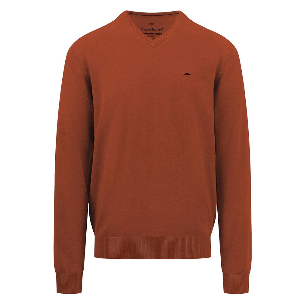 

Свитер Fynch Hatton 1407211 v neck, оранжевый