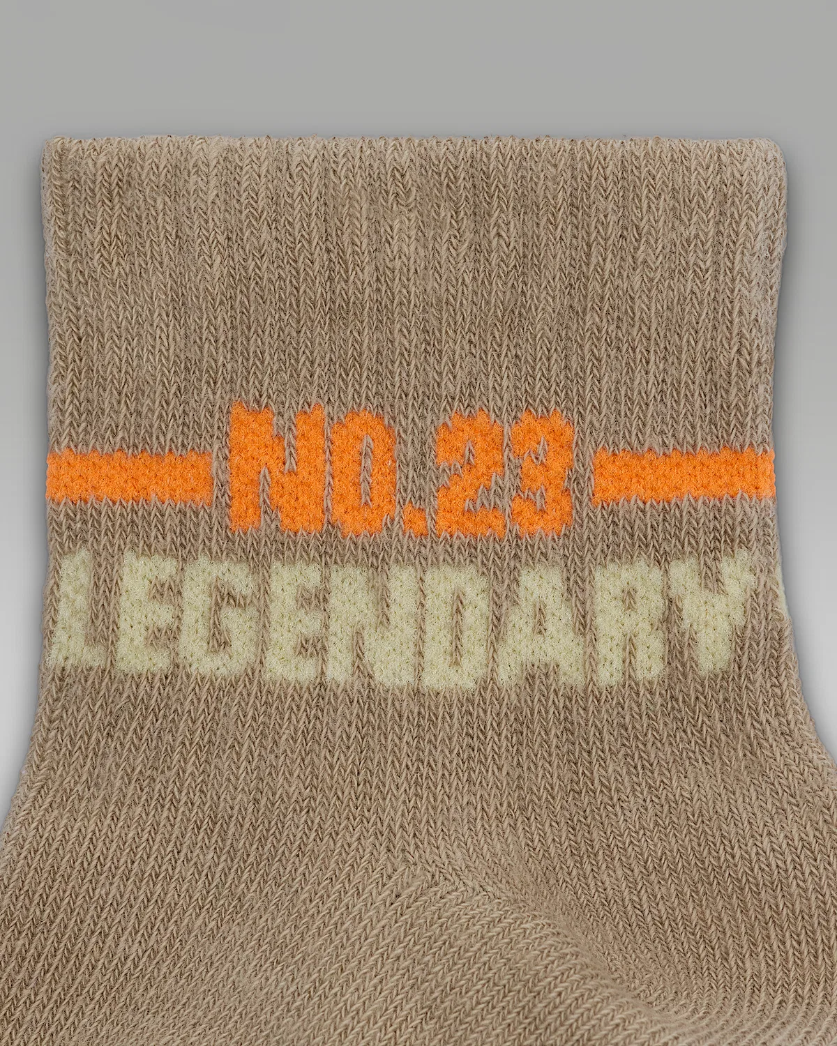 Baby Legendary Gripper Socks (3 пары) Jordan, Khaki — фото 3