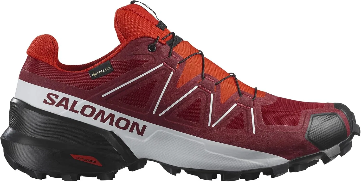 Кроссовки для трейлраннинга Salomon, Red Dahlia/White/Black — фото 4
