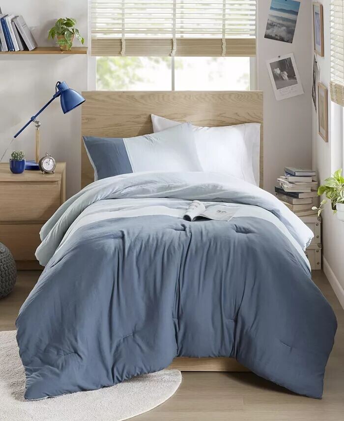 

Miro Soft Washed Color Block, 2 шт. Комплект одеял, Twin/Twin XL 510 Design, серый