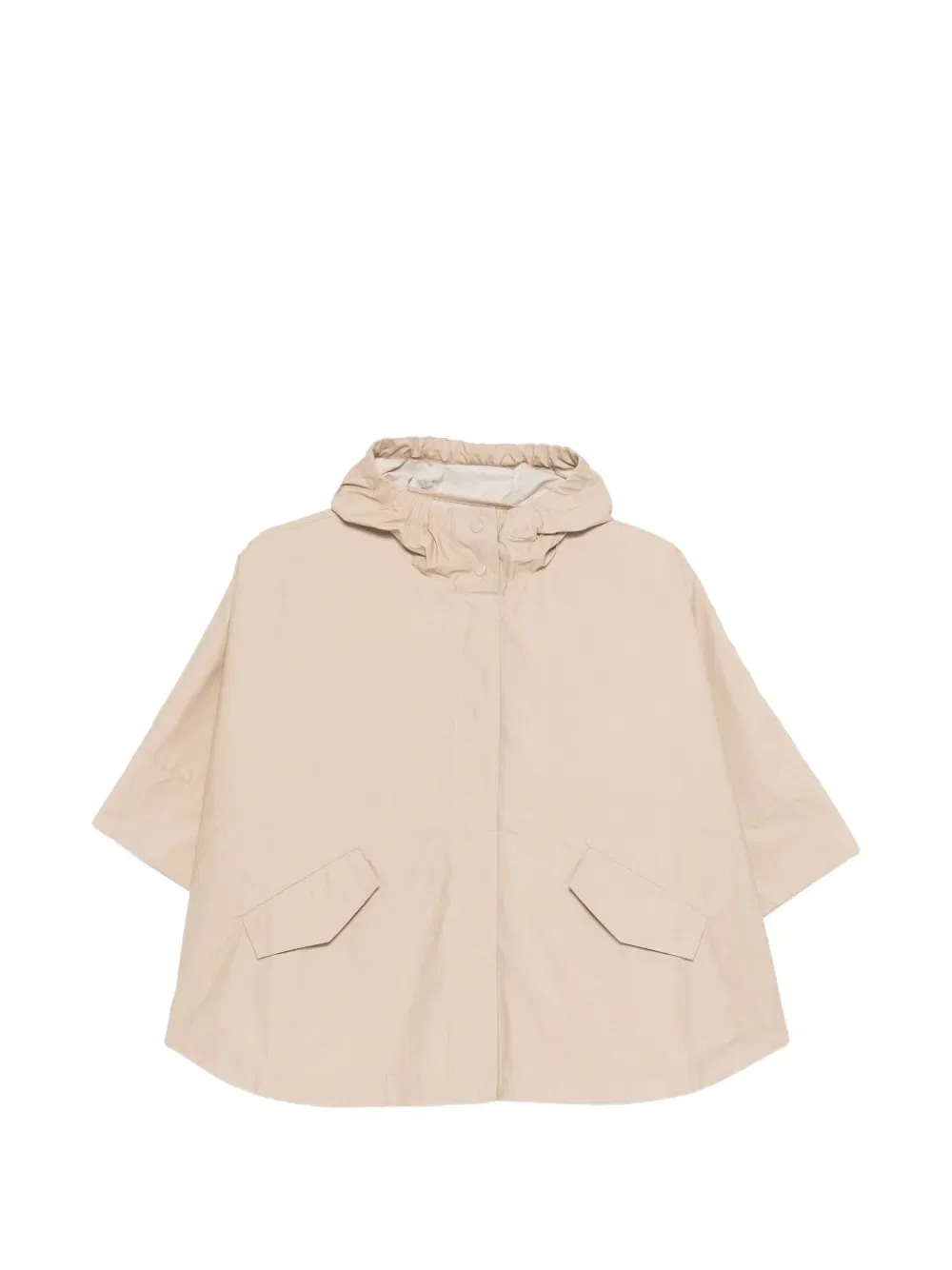 Куртка с капюшоном и карманами Moncler Enfant, нейтральный