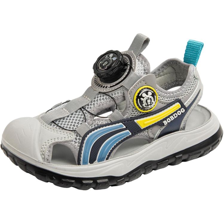 

Сандалии детские с противоскользящей амортизацией и износостойкостью BOBDOG, серый