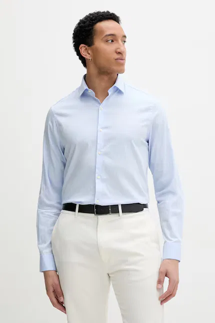 Рубашка мужская в полоску Calvin Klein, синий