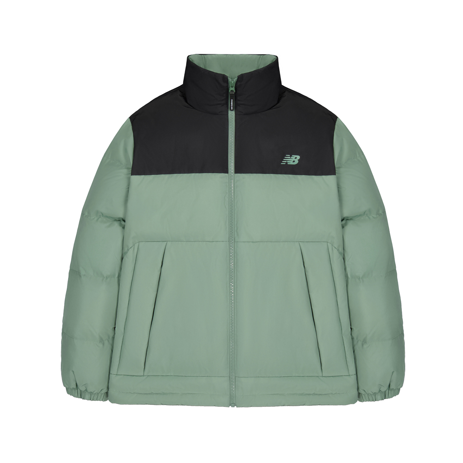 

New Balance Пуховик мужской армейского зеленого цвета Army Green
