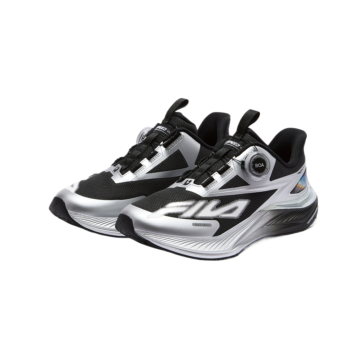 FILA KIDS Speed 5 Rebound Low top кроссовки для бега Black/Space Silver детские — фото 4