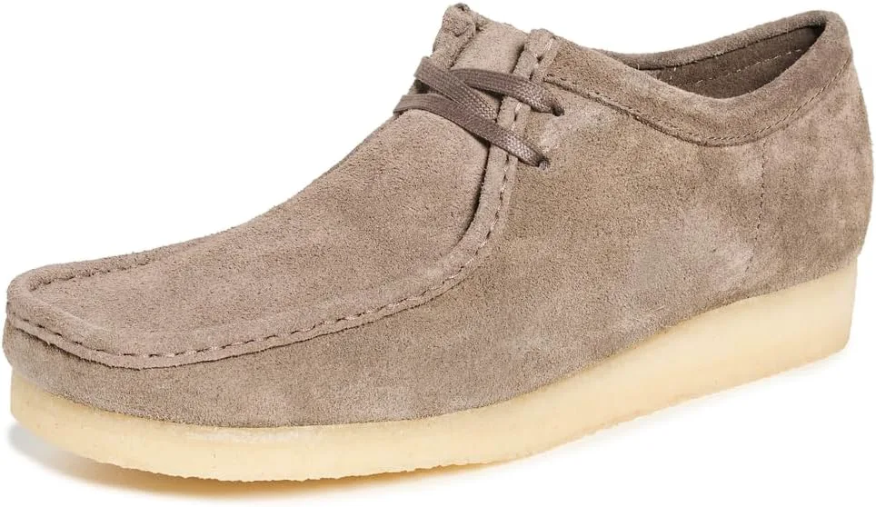 Мужские оксфорды Clarks Wallabee, черные, темно-серый — фото 3