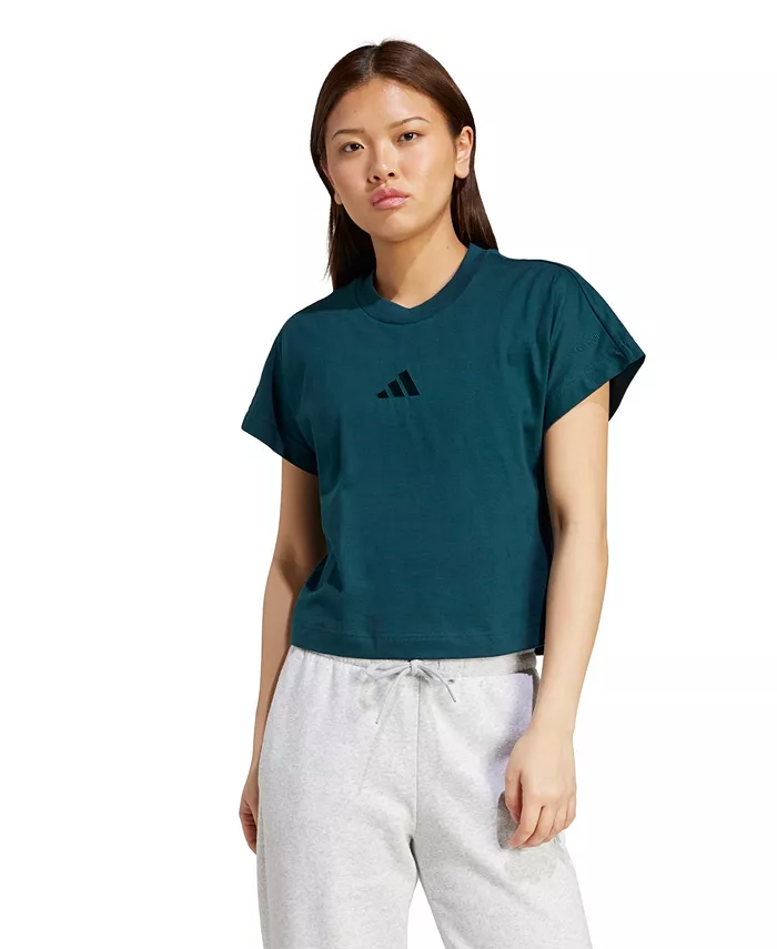 

Женская футболка All SZN Regular adidas, зеленый