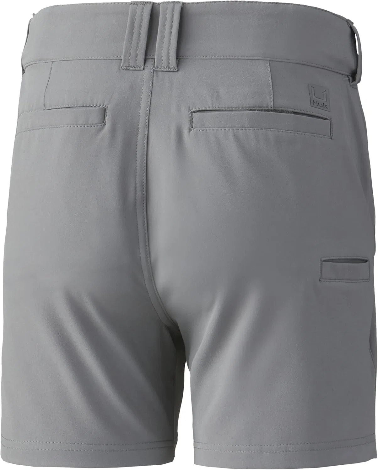 Детские водоотталкивающие и быстросохнущие шорты HUK Kids' Pursuit, Overcast Grey — фото 2