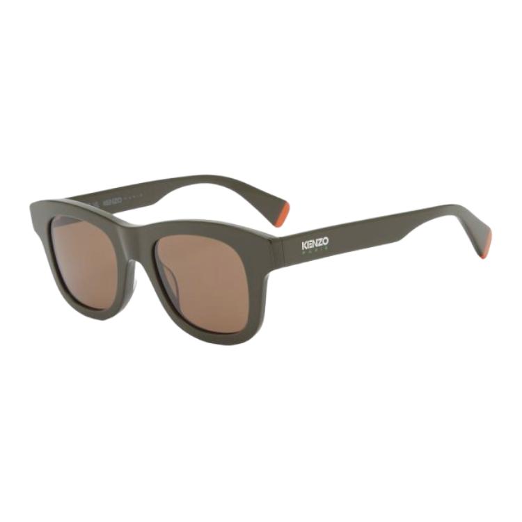 

KENZO Ацетатные квадратные солнцезащитные очки женские коричневые, Brown