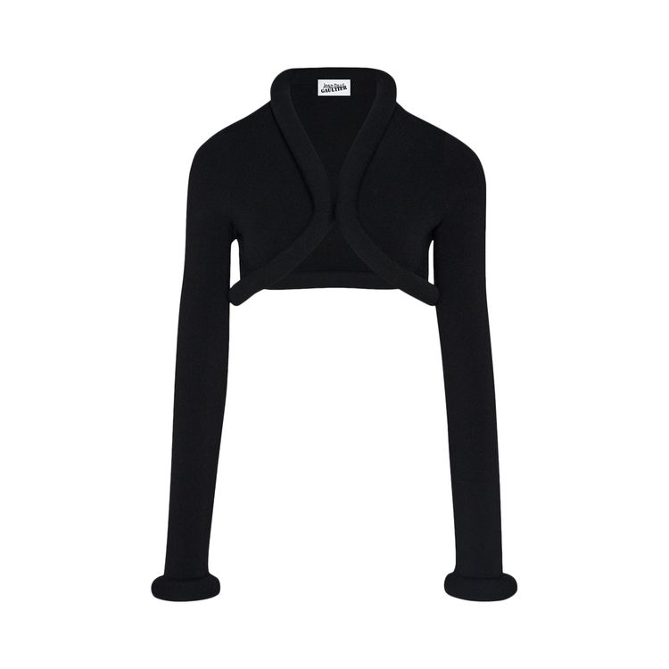 

Кардиган Jean Paul Gaultier Foam Detail Cropped Cardigan Black, черный