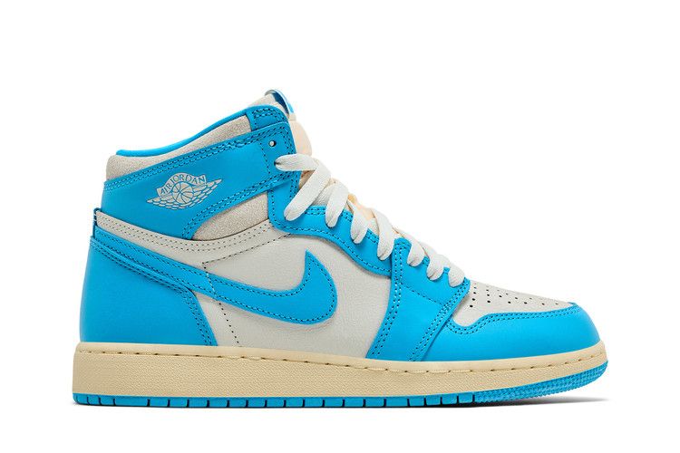 Кроссовки Air Jordan Air Jordan 1 Retro High OG GS 'UNC Reimagined', синий — фото 2
