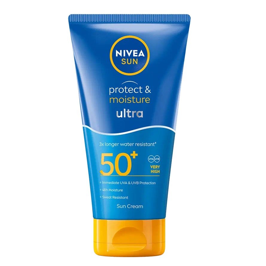 

Nivea, Ультраувлажняющий солнцезащитный лосьон Sun Protect & Moisture Spf50+, 150 мл