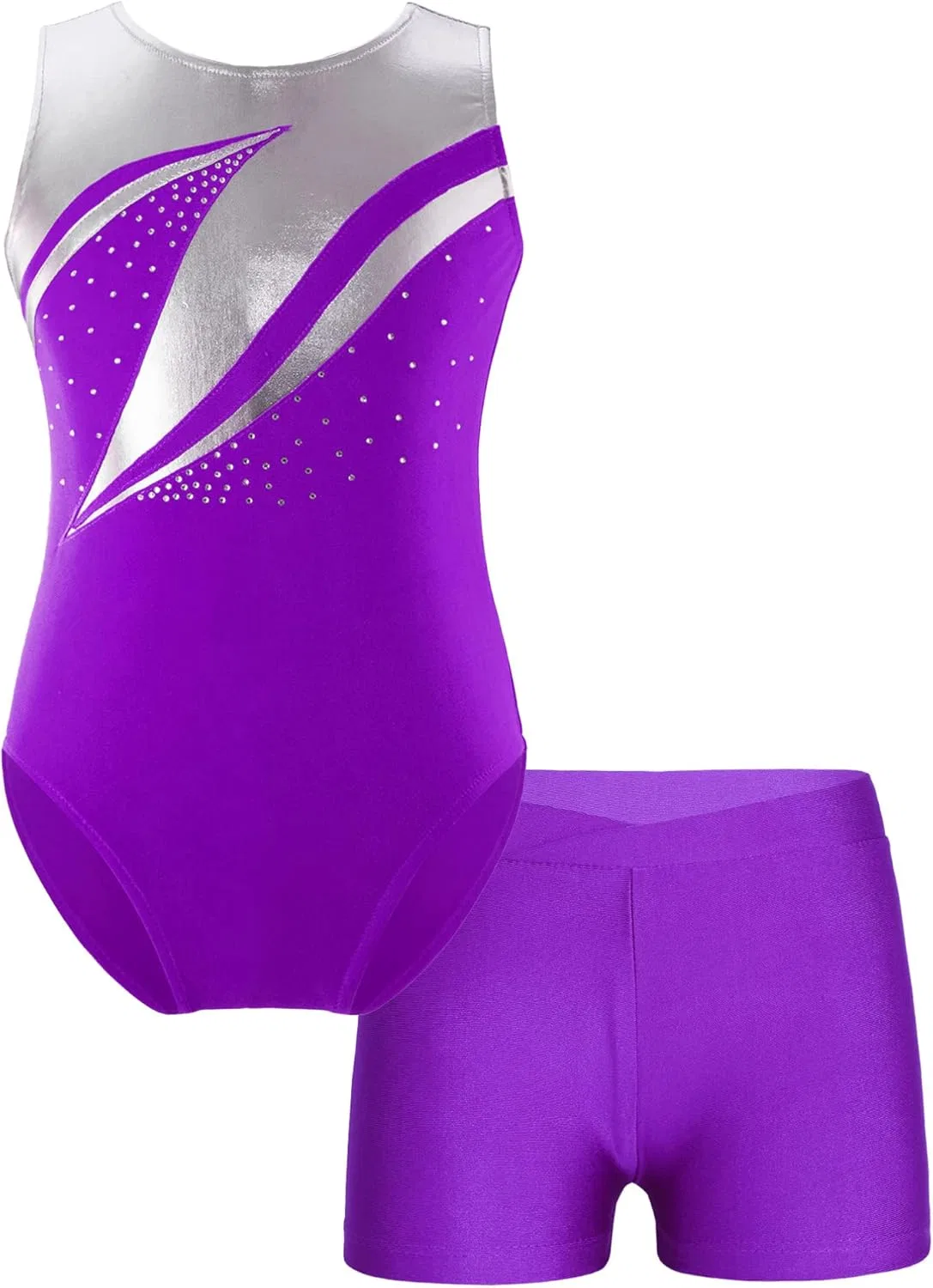 Детский спортивный костюм для танцев с пайетками Jhaoyu, Purple