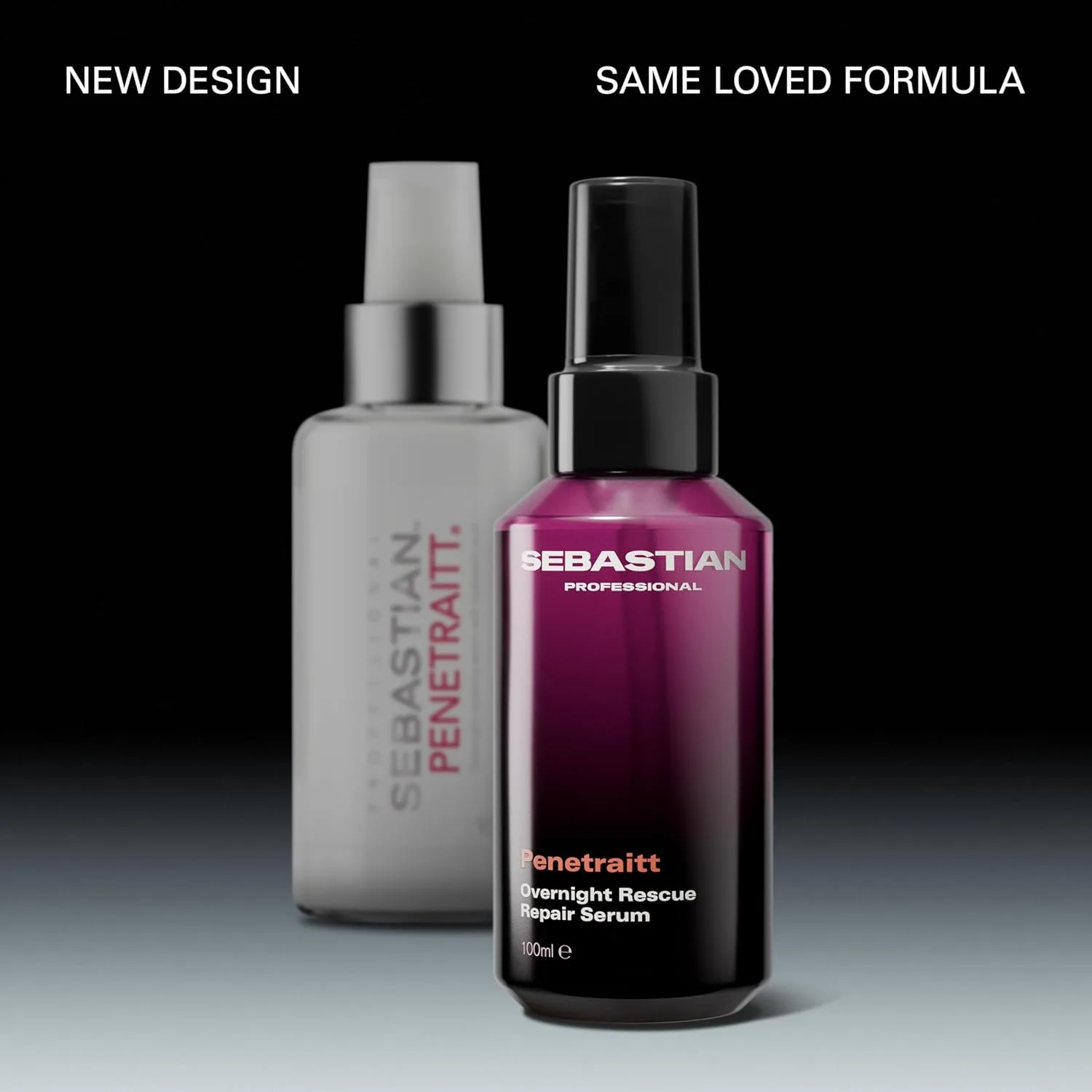 Sebastian Professional Penetraitt Overnight Rescue Repair Serum с гиалуроновой кислотой и ниацинамидом, увлажняющий несмываемый уход для сухих и поврежденных волос, 97 мл — фото 2