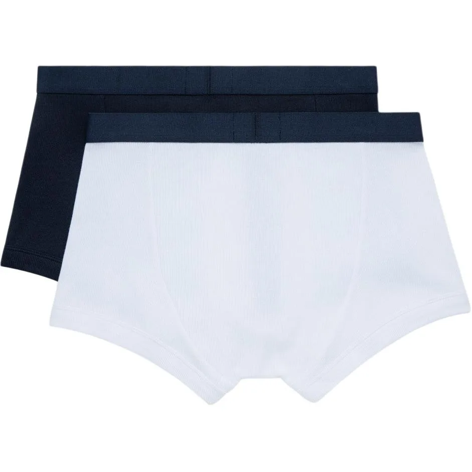 Два боксерских шорт EMPORIO ARMANI, 2 Pack (White+Navy Blue) — фото 3