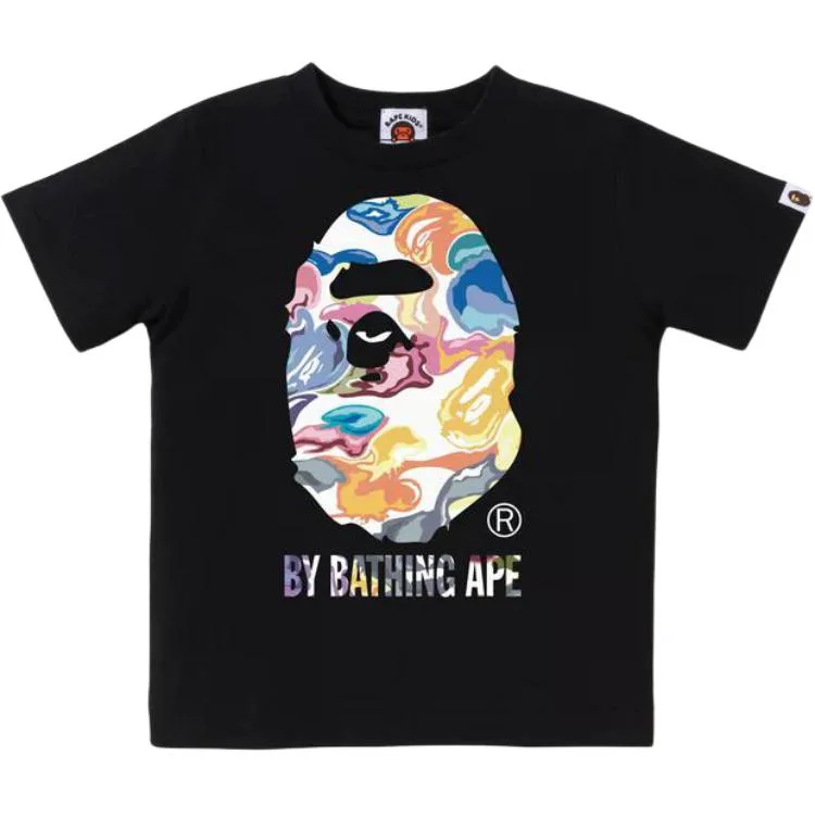 Футболка для детей с круглым вырезом A BATHING APE, белый — фото 3