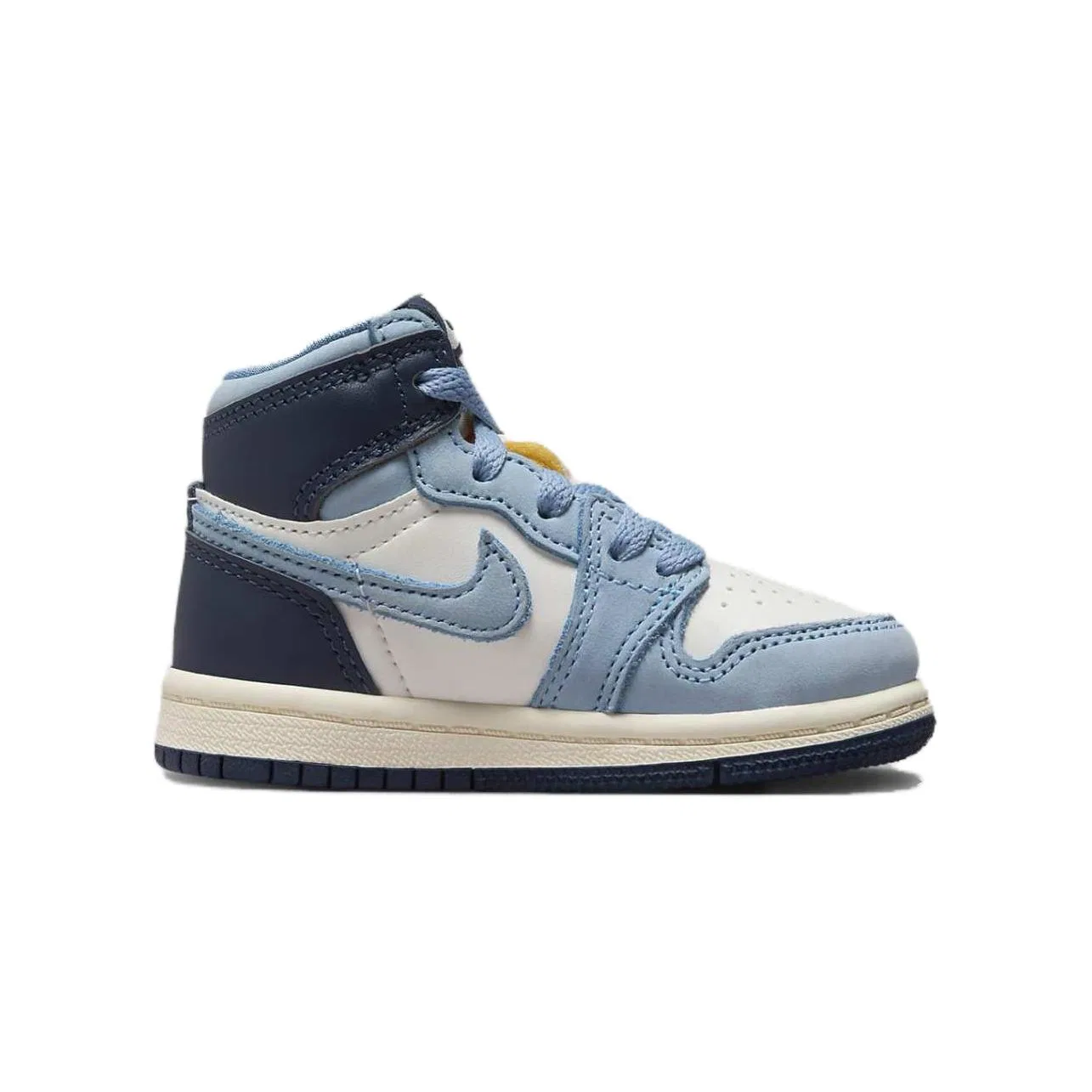 Кроссовки высокие Jordan Air Jordan 1 сине-белые — фото 3