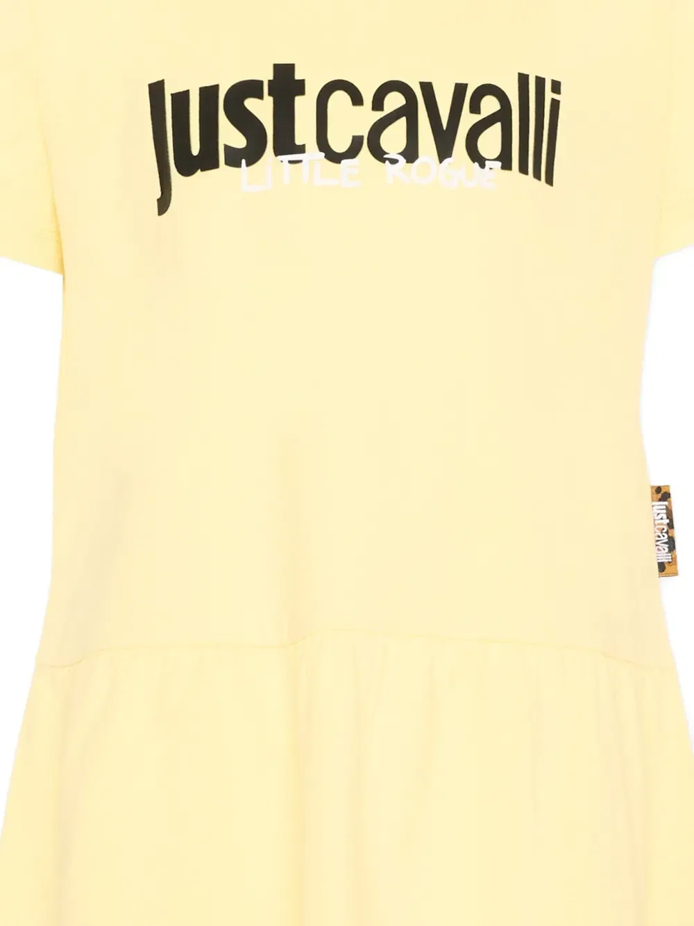 Платье с короткими рукавами и логотипом Just Cavalli Kids, желтый — фото 3