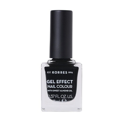 

Лак для ногтей Sweet Almond Nail Colour 100 Black Vegan Gel Effect 11 мл Korres