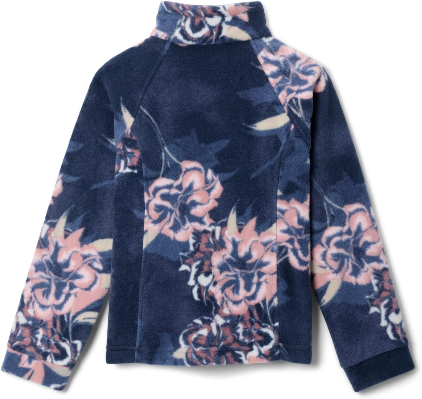 Детская флисовая куртка Columbia Kids Benton Springs II с принтом, Collegiate Navy Blossoming — фото 2