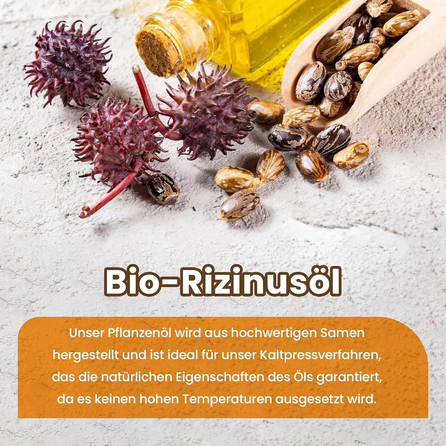 Органическое касторовое масло холодного отжима Pure Organic Snadi — фото 3