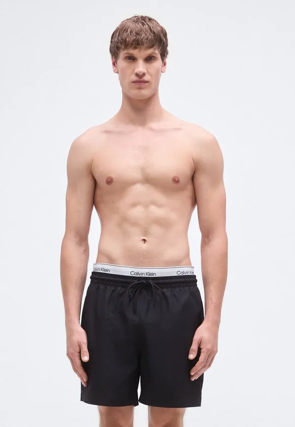 

Плавки средней длины на шнуровке. Calvin Klein Swimwear, Black, Черный, Плавки средней длины на шнуровке. Calvin Klein Swimwear, Black