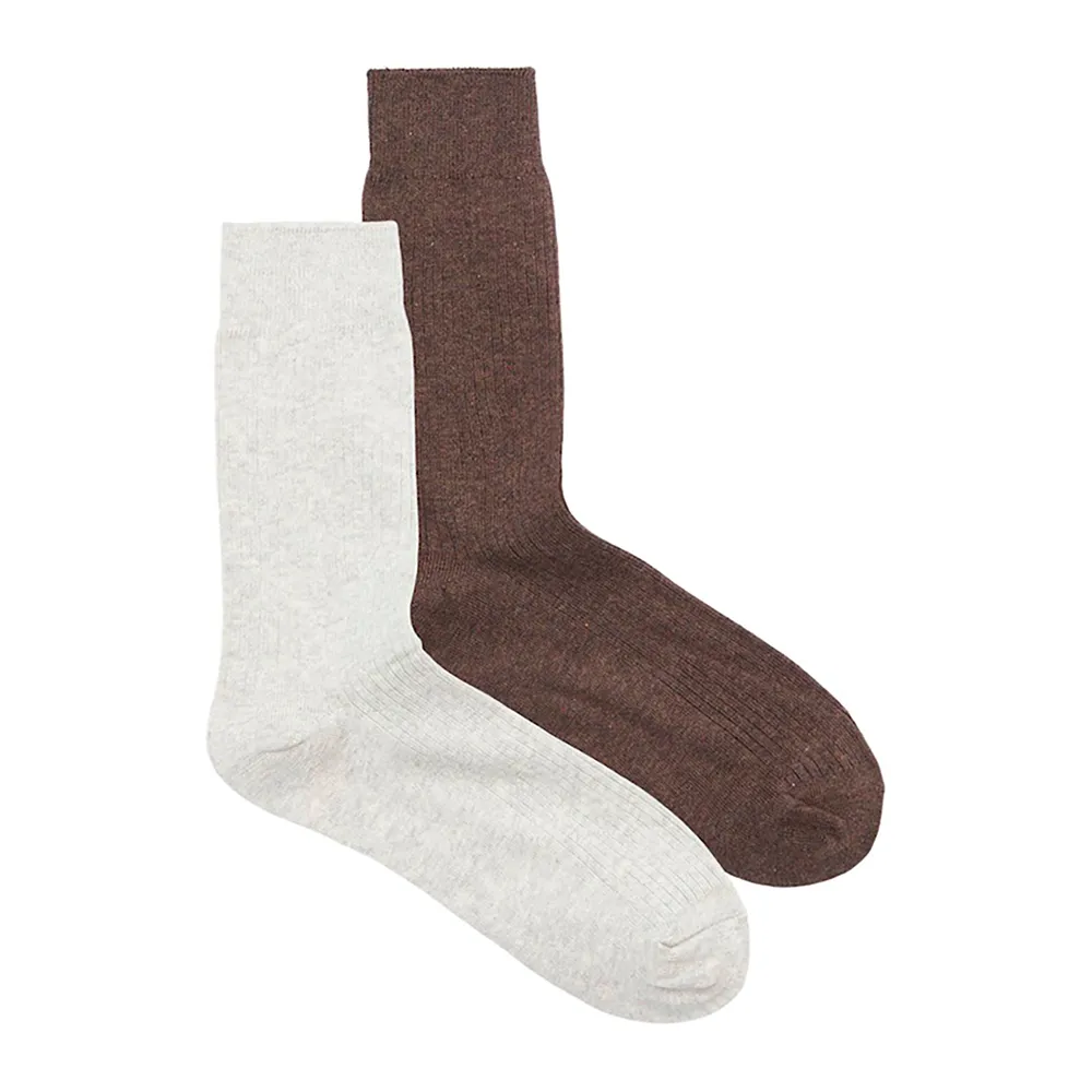 

Носки Jack & Jones Premium 2 pairs, серый/коричневый
