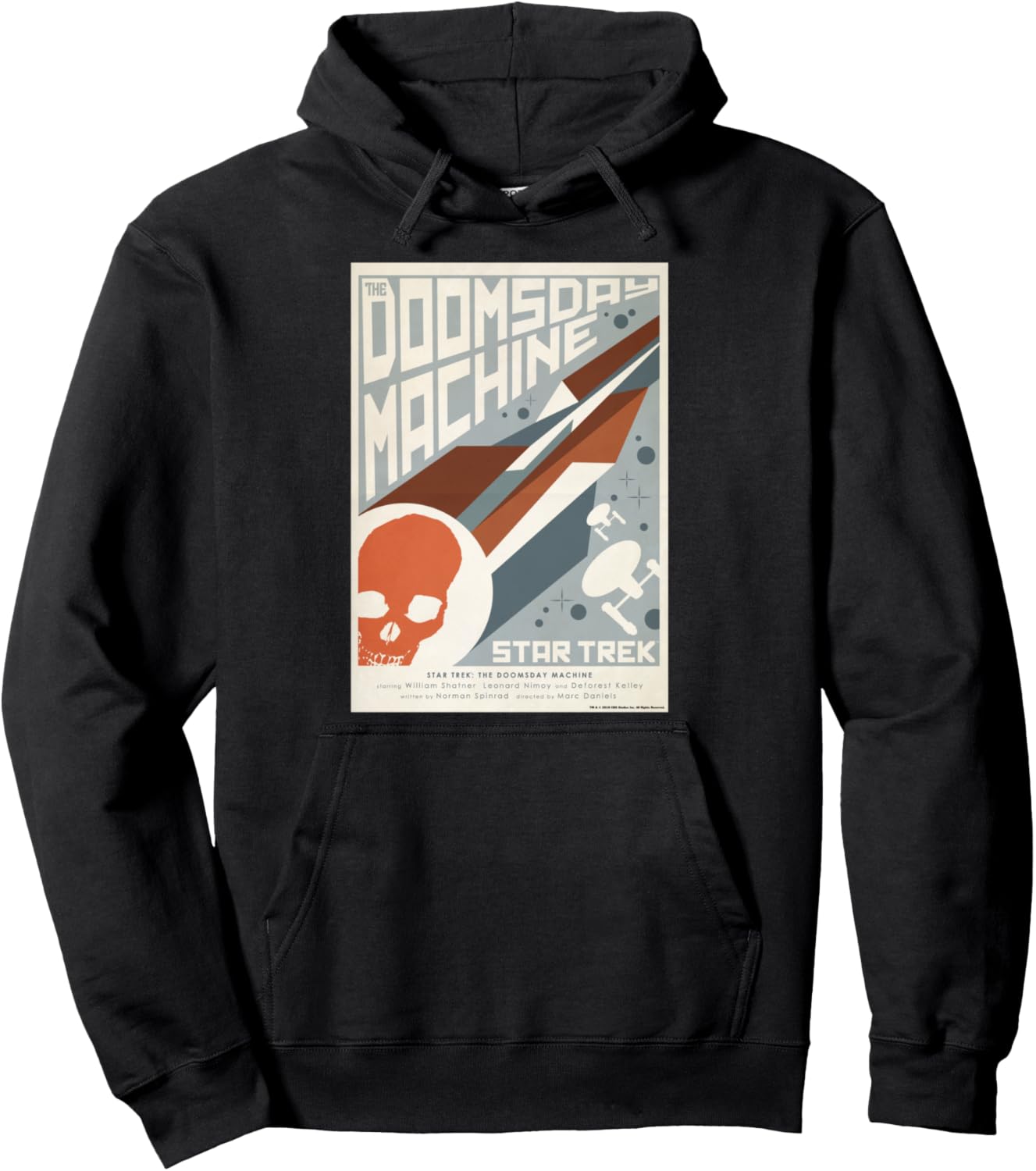 

Худи с надписью «Машина Судного дня» из оригинального сериала «Звездный путь» Star Trek, черный