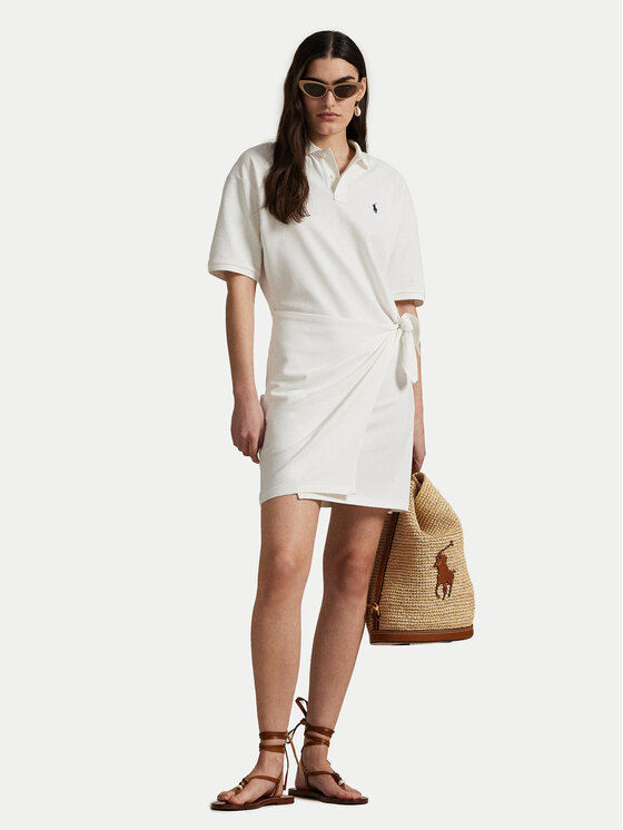 

Платье на каждый день прямого покроя 211A88516002 Polo Ralph Lauren, белый