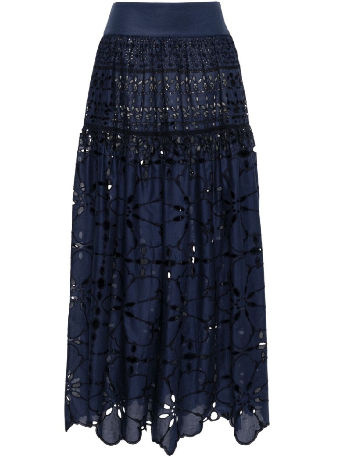 

Ermanno Scervino гипюровая юбка макси, синий