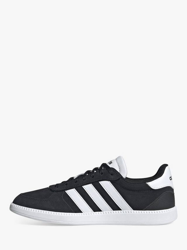 Кроссовки из замши в сеточку adidas, черный — фото 4