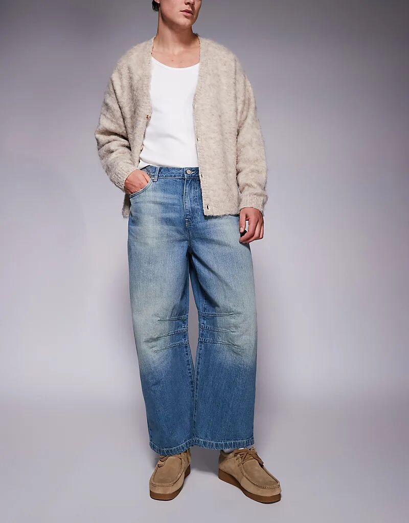 

Джинсы-подковы светло-голубого цвета ASOS DESIGN