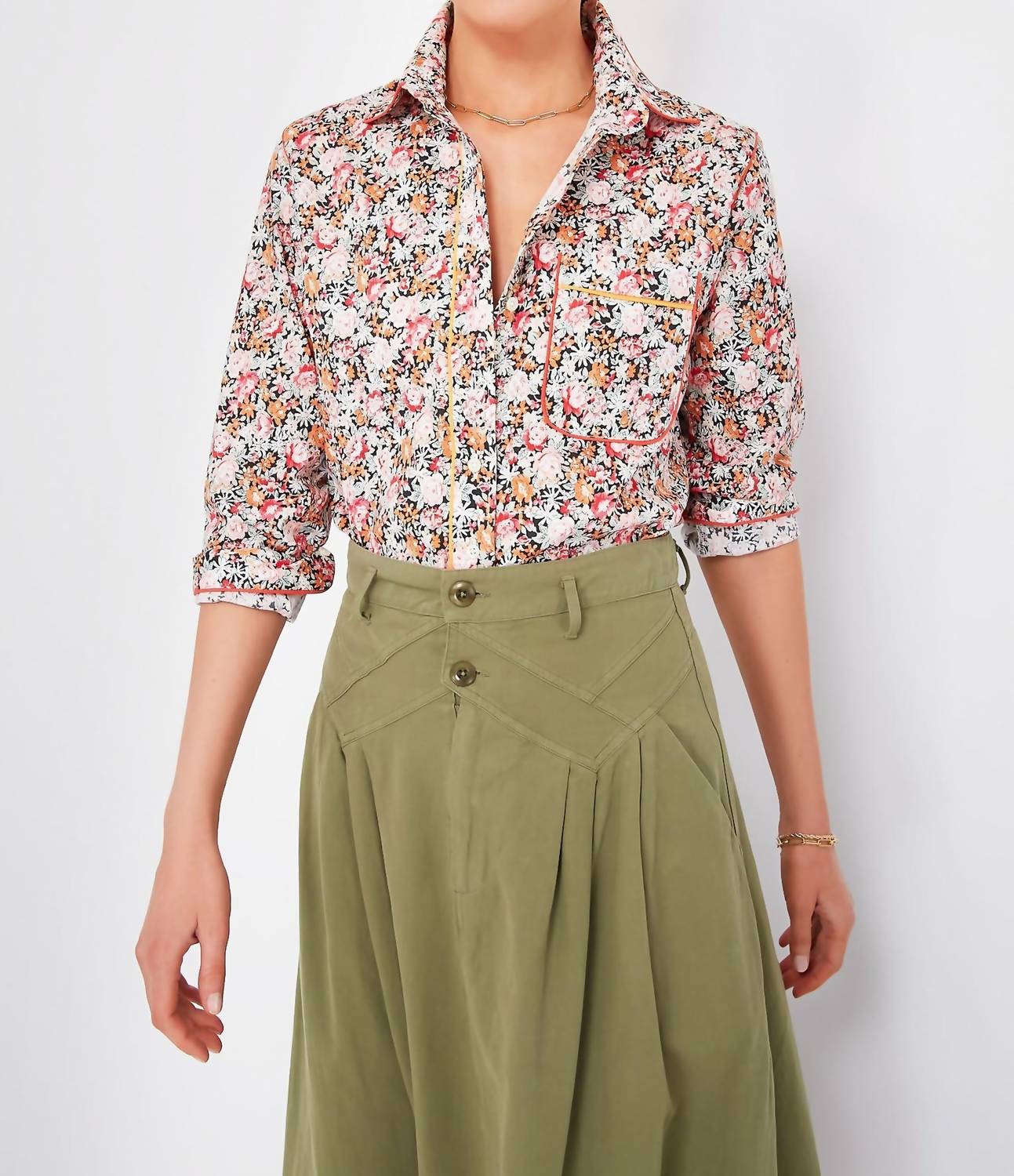 

Рубашка Icon с цветочным принтом THE SHIRT, цвет floral