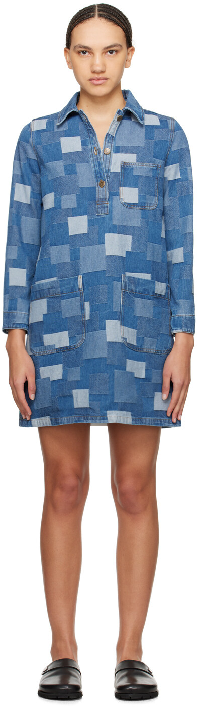 

Джинсовое мини-платье Indigo Aurelia A.P.C.