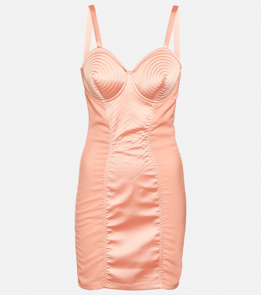 

Корсетное мини-платье конической формы JEAN PAUL GAULTIER, розовый