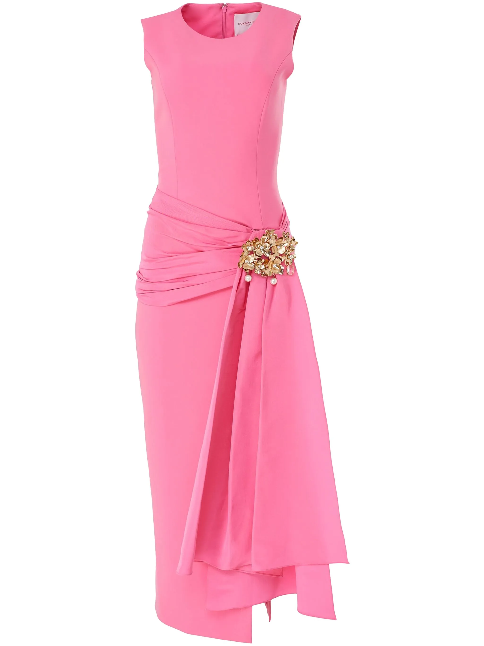 

Платье асимметричного кроя Carolina Herrera, розовый